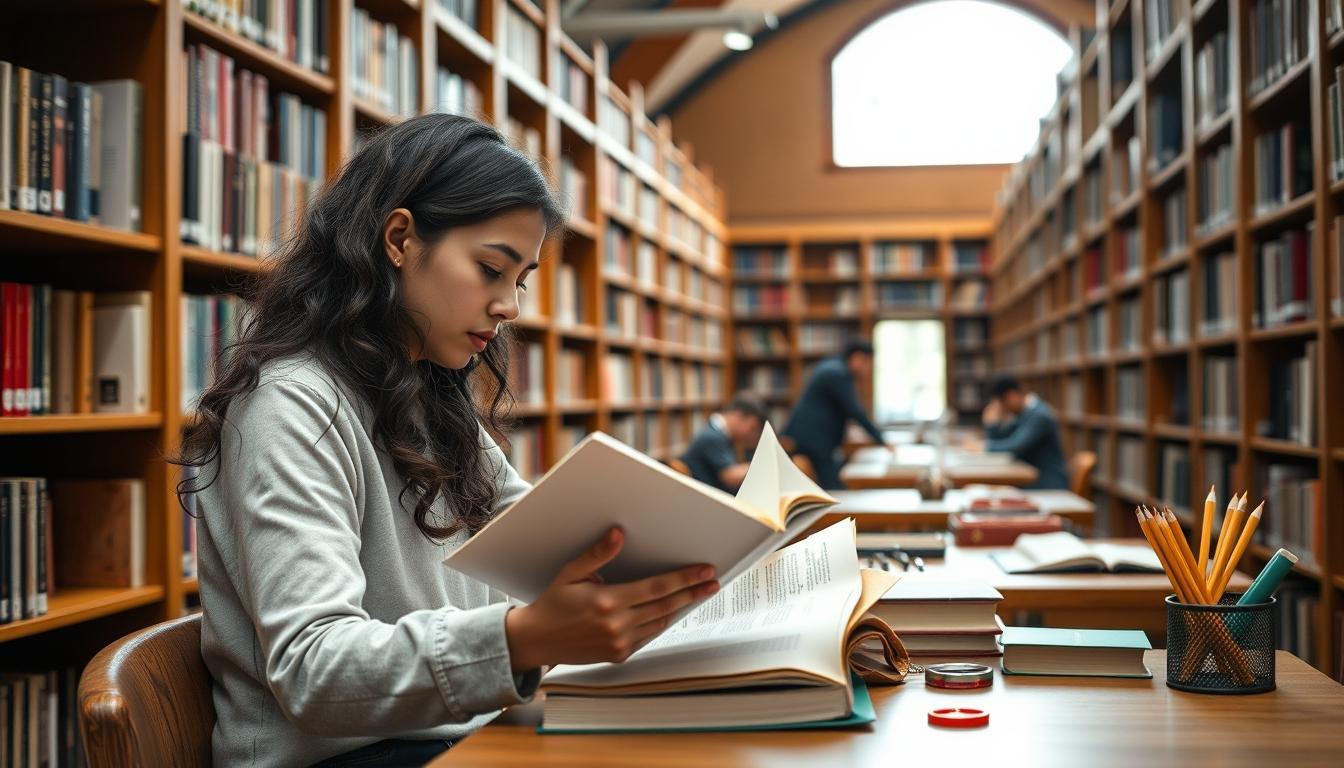 Students studying together in modern classroom